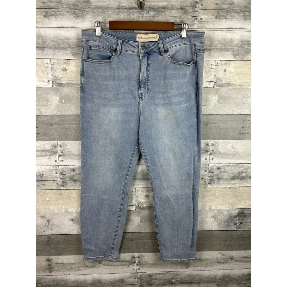 Soft Surroundings Women's Blue Ankle Jeans 14P